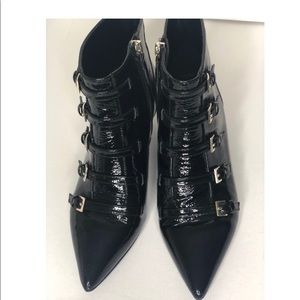 Nine West Zydeco leather kitten heel